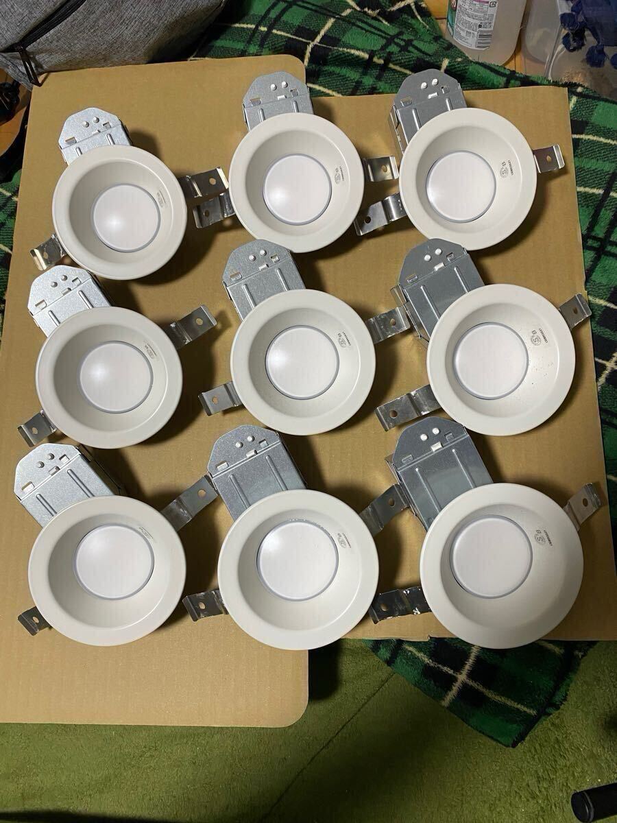 Panasonic LEDダウンライト パナソニックLSEB9532LE1　新築外し品　9台セット_1
