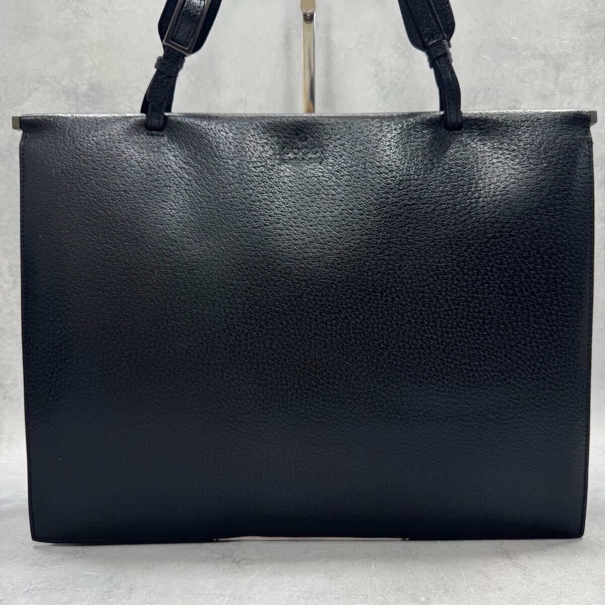 美品/A4収納◎ グッチ GUCCI メンズ ビジネス レザー 本革 トート
