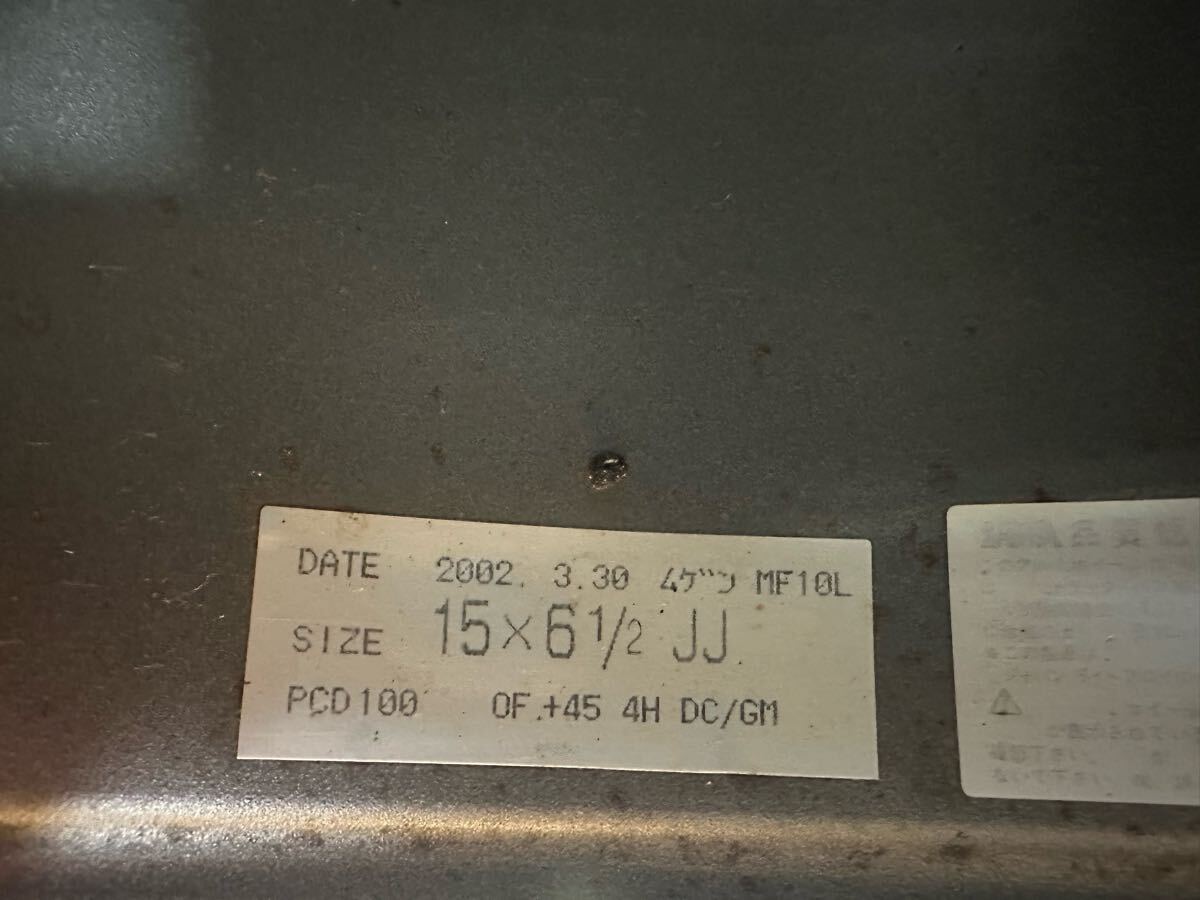 希少　鍛造　MUGEN 無限　MF10L 15インチ6.5J ET45 4穴100 4本セット_7