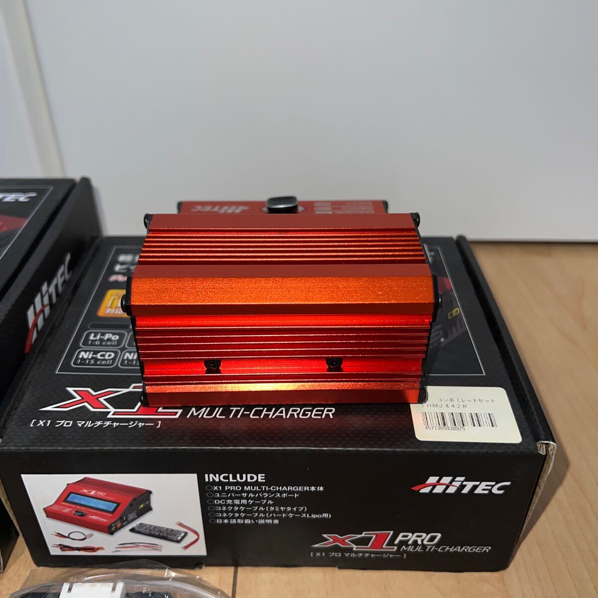 ハイテック X1 PRO MULTI-CHARGER e POWER BOX 17A レッド 充電器&安定