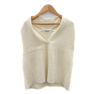 ジョルジュレッシュ GEORGES RECH ニットベスト プルオーバー Vネック 40 L アイボリー /