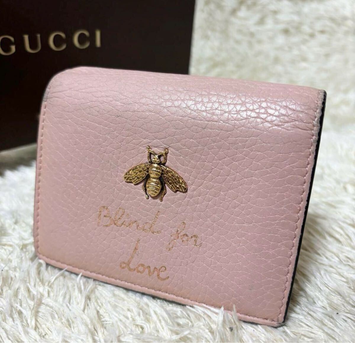 美品】 GUCCI グッチ 折り財布 二つ折り サイフ コンパクトウォレット