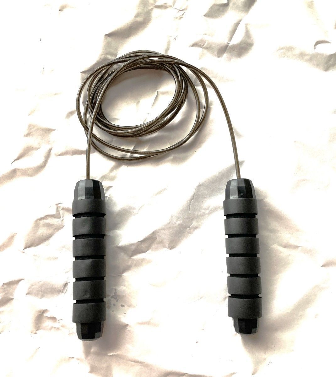 ★ 送料無料 匿名 即日発送 ★ なわとび プロ 仕様 縄跳び ダイエット 脂肪燃焼 ボディメイク ジム 有酸素運動 筋トレ ジム 黒 ブラック_4