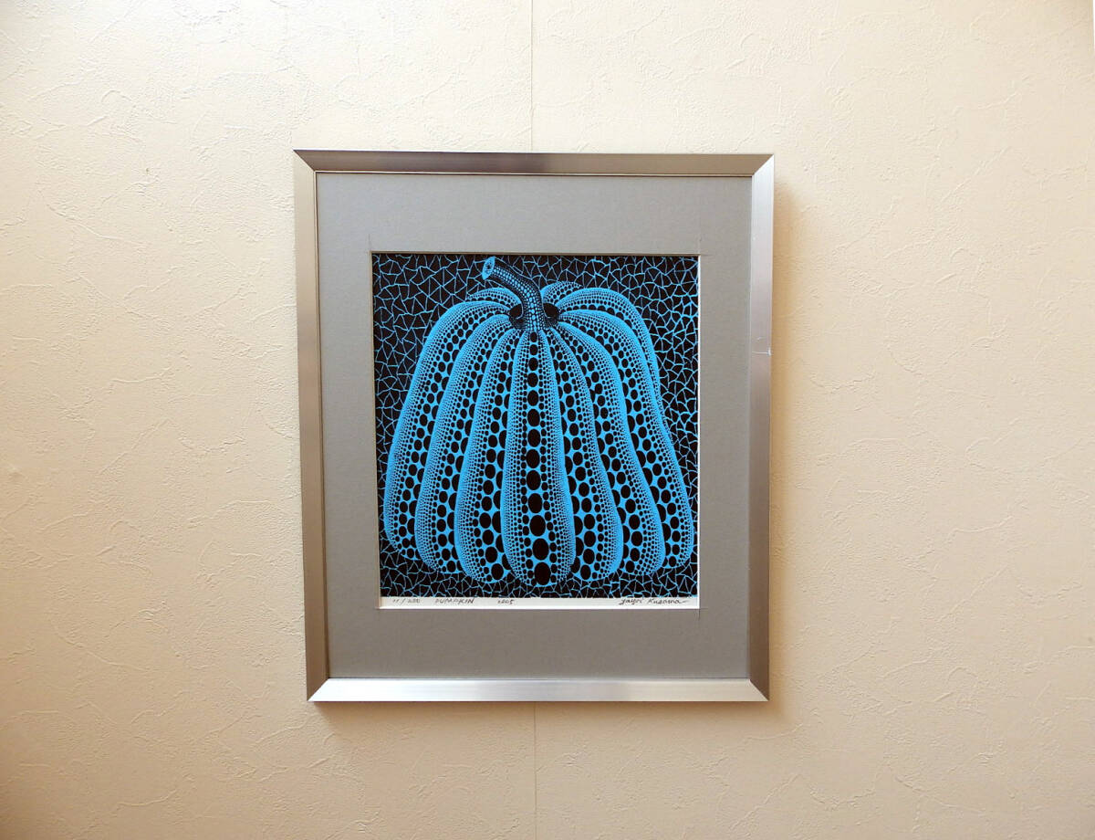 絵画/シルク/版画/草間彌生/模写/pumpkin/サイン有/シルクスクリーン