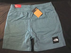 本物正規◆ノースフェイス◆スウェットショーツ BOX ロゴ■NEVER STOP■XL■STORM BLUE■