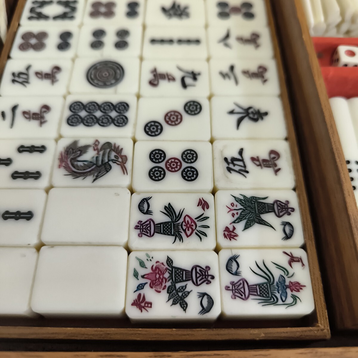 ◎【麻雀牌 まとめ売り】年代物 中古品 レトロ 昭和レトロ 麻雀パイ 点