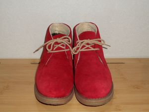 HAWKINS SPORT　ホーキンス・スポーツ grace garden 　スエード ショートブーツ　赤　サ