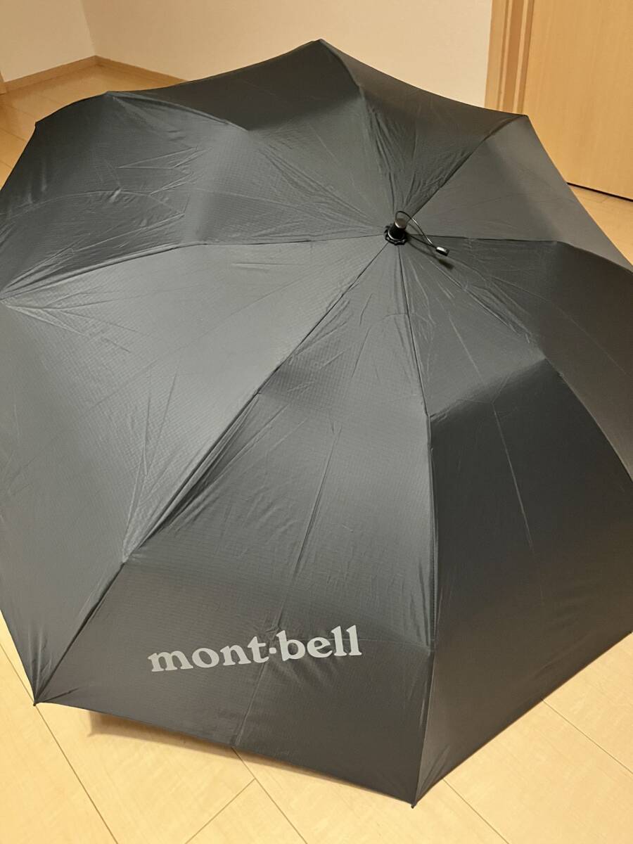 送料込み ! ! 新品同様 ! ! モンベル　トレッキングアンブレラ 60 ブラック / mont-bell 傘かさ_1