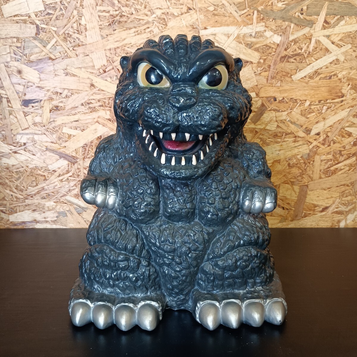 B-4）ゴジラ貯金箱 1994年製 GODZILLA 東宝映画 YUTAKA でっかい貯金箱