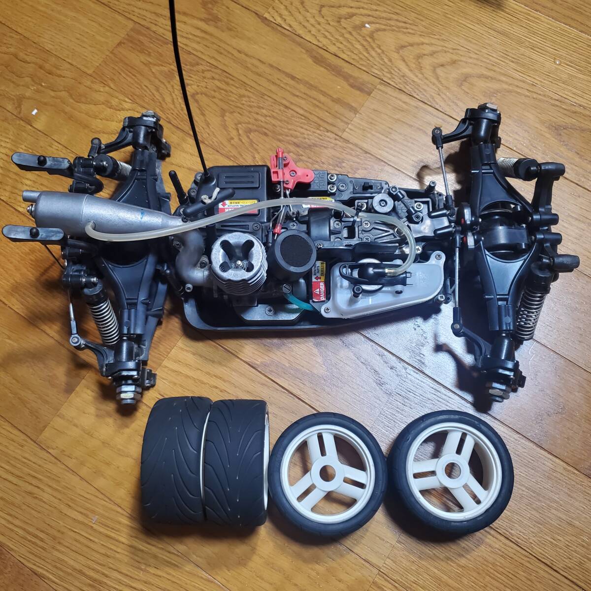 タミヤ　ナイトロサンダー　送受信機付　タンクとリコイルスターターは新品交換済　好調　検)NDF-01 ラジコン　RC エンジン　バギー　　_7