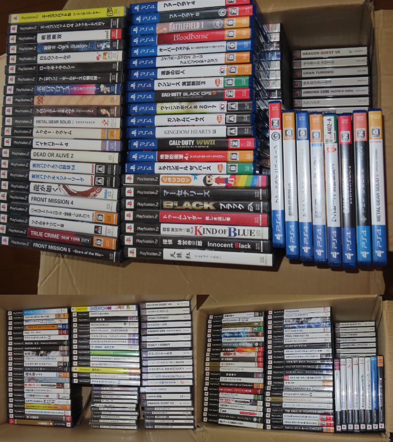 ゲームソフト大量まとめ　ファミコン　PS2 プレステ　他　【14084】（4） プレイステーション PS1 PS2 PS4 ゲームソフト大量 まとめて超大量