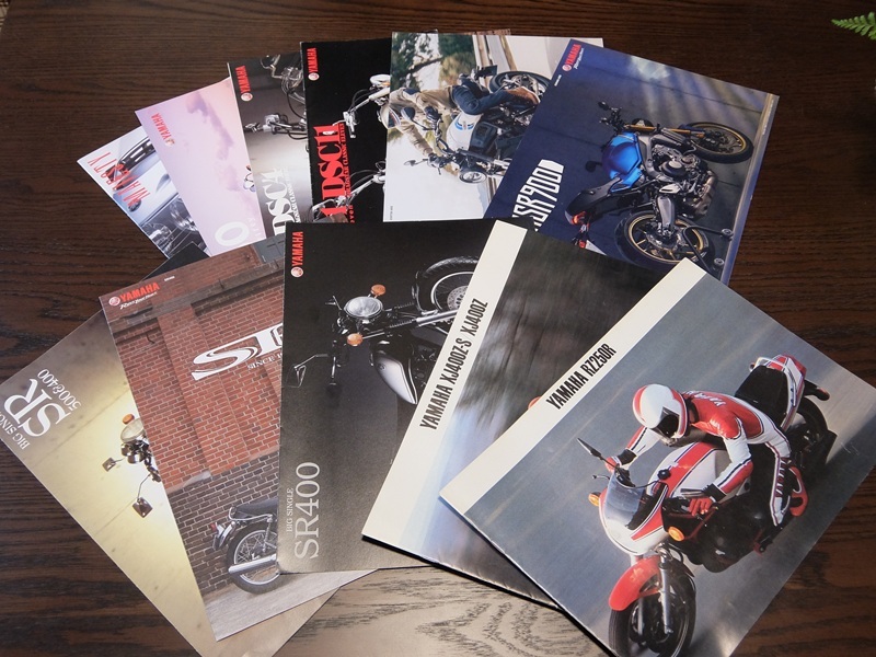 ★　ヤマハ　オートバイのカタログ（RZ250、XJ400、SR400など）　11冊セット　★_1