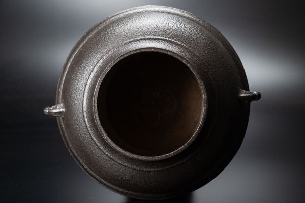 茶道具】未使用品 錆びない釜 特製 志きの釜 真形釜(風炉用釜) 本漆