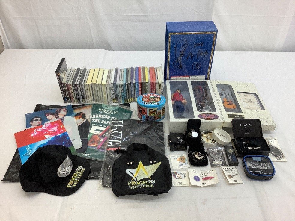 ALFEE グッズまとめ/DVD/CD/フィギュア/帽子/クリアファイルなど 再生