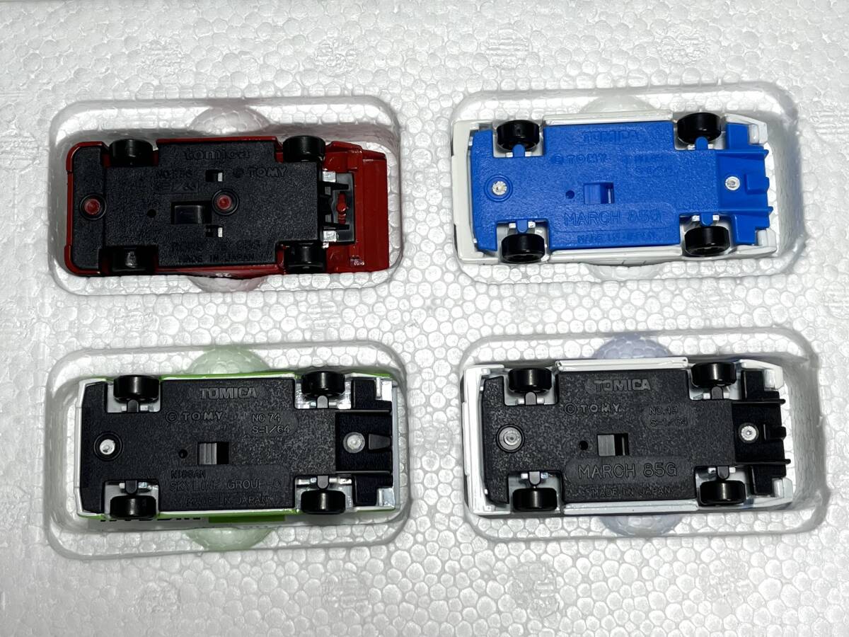 日本製 トミカギフト 耐久レースカーセット ニッサンターボC マーチ85G