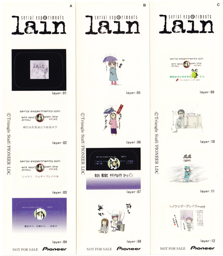 serial experiments lain ステッカー3種セット！(未使用品）(コミック