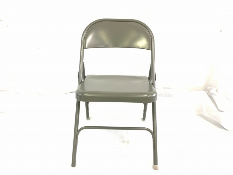 米軍放出品】未使用品 MECO 折り畳みイス オフィス パイプ椅子 1脚