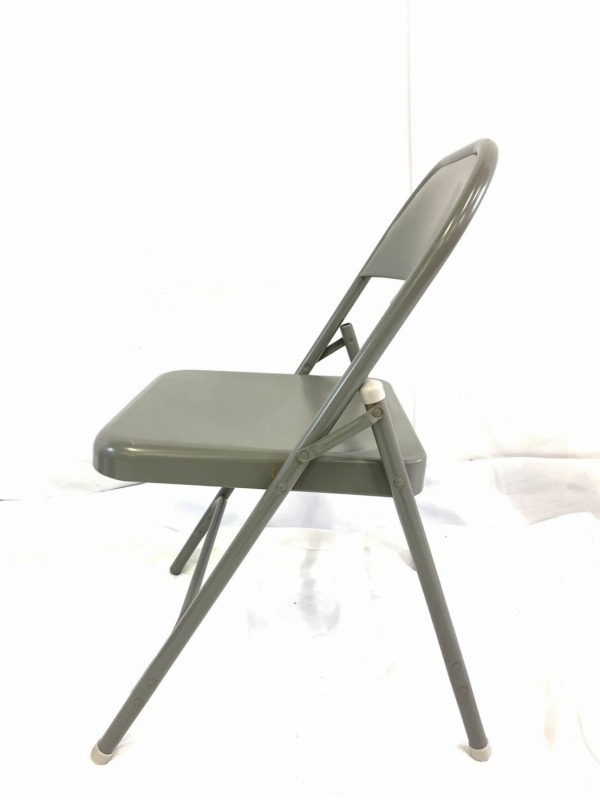 ◆未使用◆ Meco フォールディングチェア2脚　折り畳み椅子　アメリカ　USA 米軍放出品】未使用品 MECO 折り畳みイス オフィス パイプ椅子 1脚