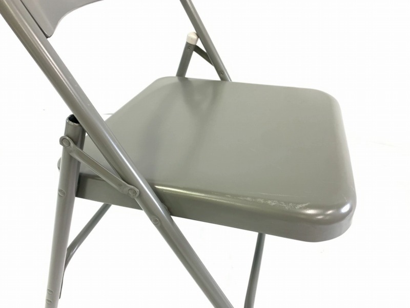 MECO フォールディングチェア　パイプ椅子　折り畳み椅子 米軍放出品】未使用品 MECO 折り畳みイス オフィス パイプ椅子 1脚