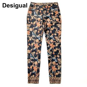 Desigual デシグアル パンツ 花柄 総柄 34 XS レディース B92509-89