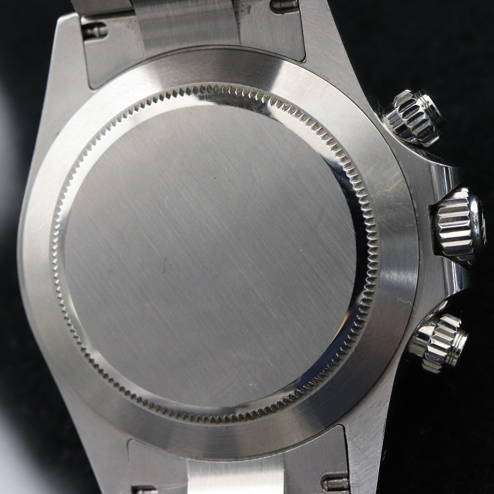 ■ ロレックス 116500LN デイトナ 116500 458Q11K0 腕時計 クロノグラフ ルーレット刻印 黒文字盤 メンズ シルバー 138g 箱付き_5