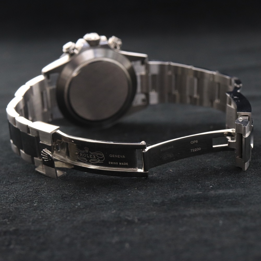 ■ ロレックス 116500LN デイトナ 116500 458Q11K0 腕時計 クロノグラフ ルーレット刻印 黒文字盤 メンズ シルバー 138g 箱付き_9