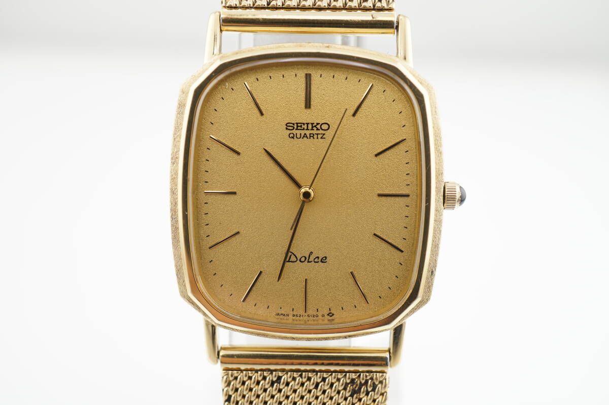 B8/20-Y A88】☆SEIKO/セイコー ドルチェ 9521-5120 メンズ 電池交換