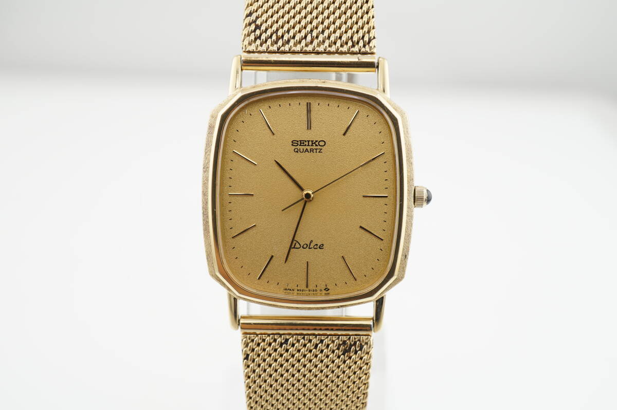 B8/20-Y A88】☆SEIKO/セイコー ドルチェ 9521-5120 メンズ 電池交換
