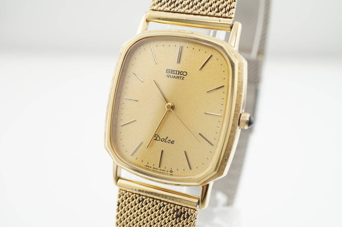 B8/20-Y A88】☆SEIKO/セイコー ドルチェ 9521-5120 メンズ 電池交換