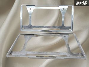 NISSAN 日産 純正 ナンバープレート ナンバー枠 ナンバー ライセンス フレーム 2枚 縦 約