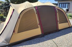 ogawa オガワ Velero5 ヴェレーロ5 2ルーム 寝室5名 大型ロッジドーム 設営L650-W350-H21