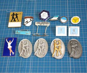 [nz305]バッジ　フィギュア スケート 三笠宮杯アイスダンス大会 ピンズ　ピンバッジ まと