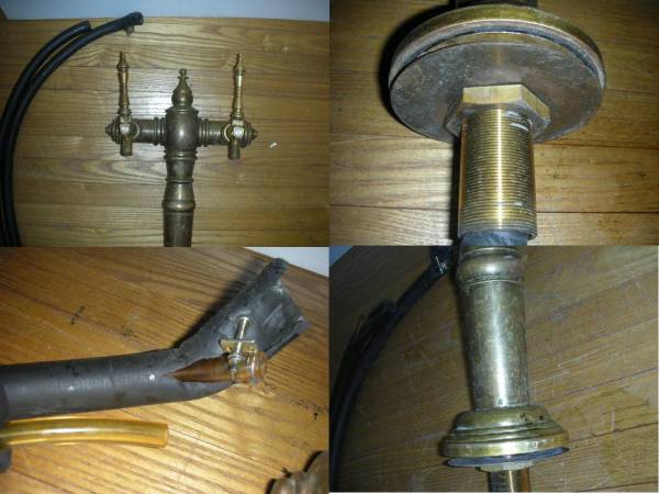 ドラフトタワー ビールサーバー用 真鍮製 2口 かっこいいです(ビア