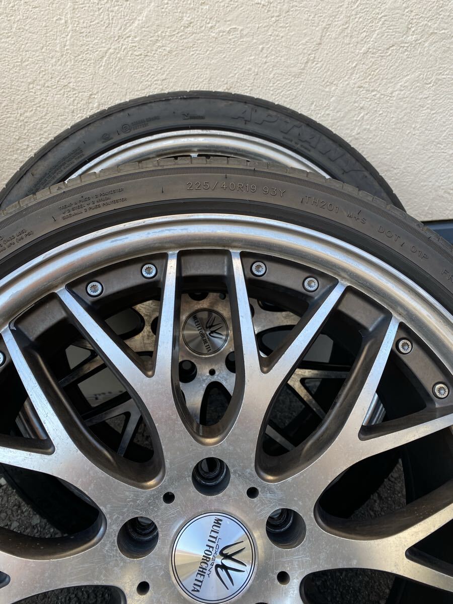 ロクサーニマルチホォルケッタ19インチ8J45 225/40R19タイヤホイール4