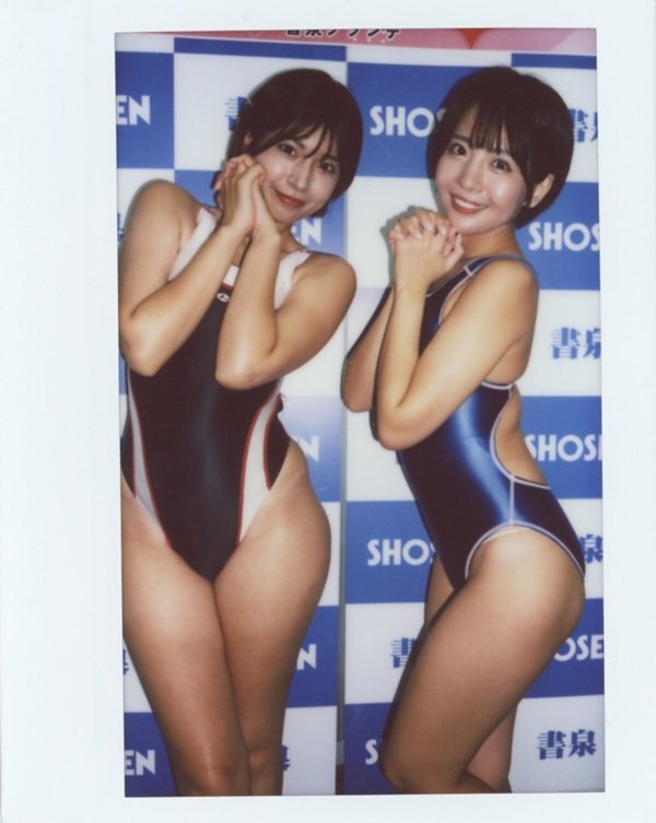 藤井マリー 水着ワイドチェキ レースクイーン 藤井マリー×佐々木萌香 1of1 イベント撮影ワイドチェキ