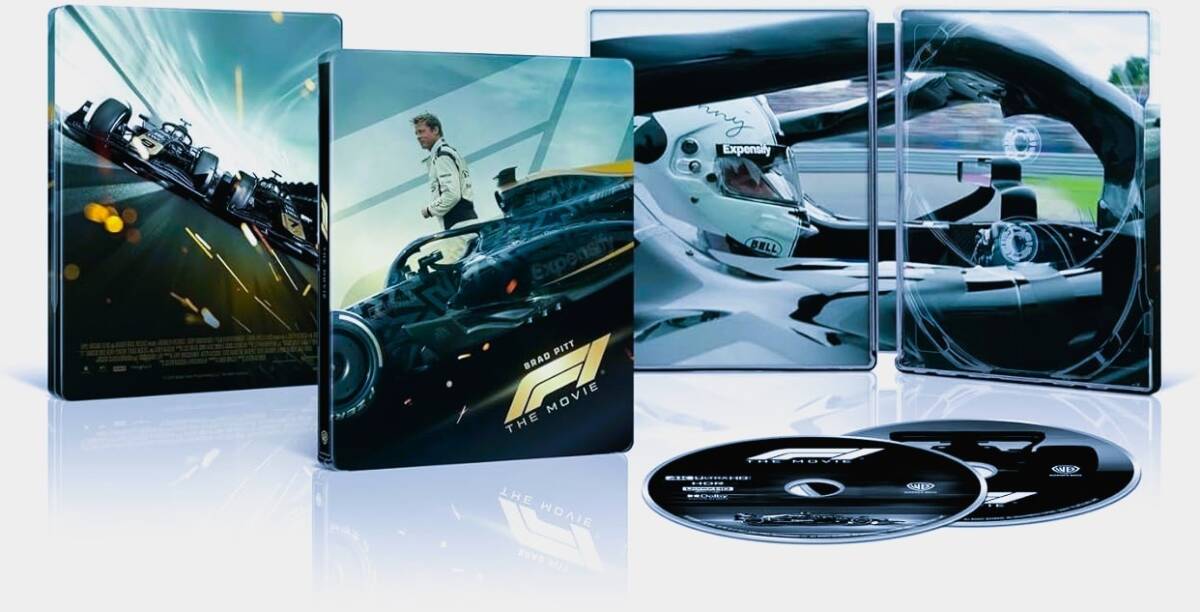 新品【Amazon限定】『 F1 エフワン 』Blu-ray　スチールブック仕様 映画『F1®/エフワン』スチールブック仕様 4K UHD + ブルーレイ セット