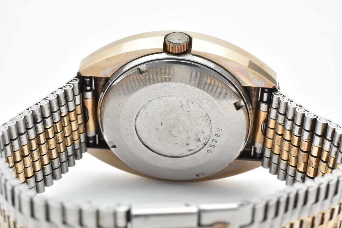 【稼働/新品ベルト】ラドー　バルボア　デイト　腕時計　ピンクゴールド　メンズ 美品】RADO ラドー バルボア クォーツ【732 9593 3】デイト 純正ベルト