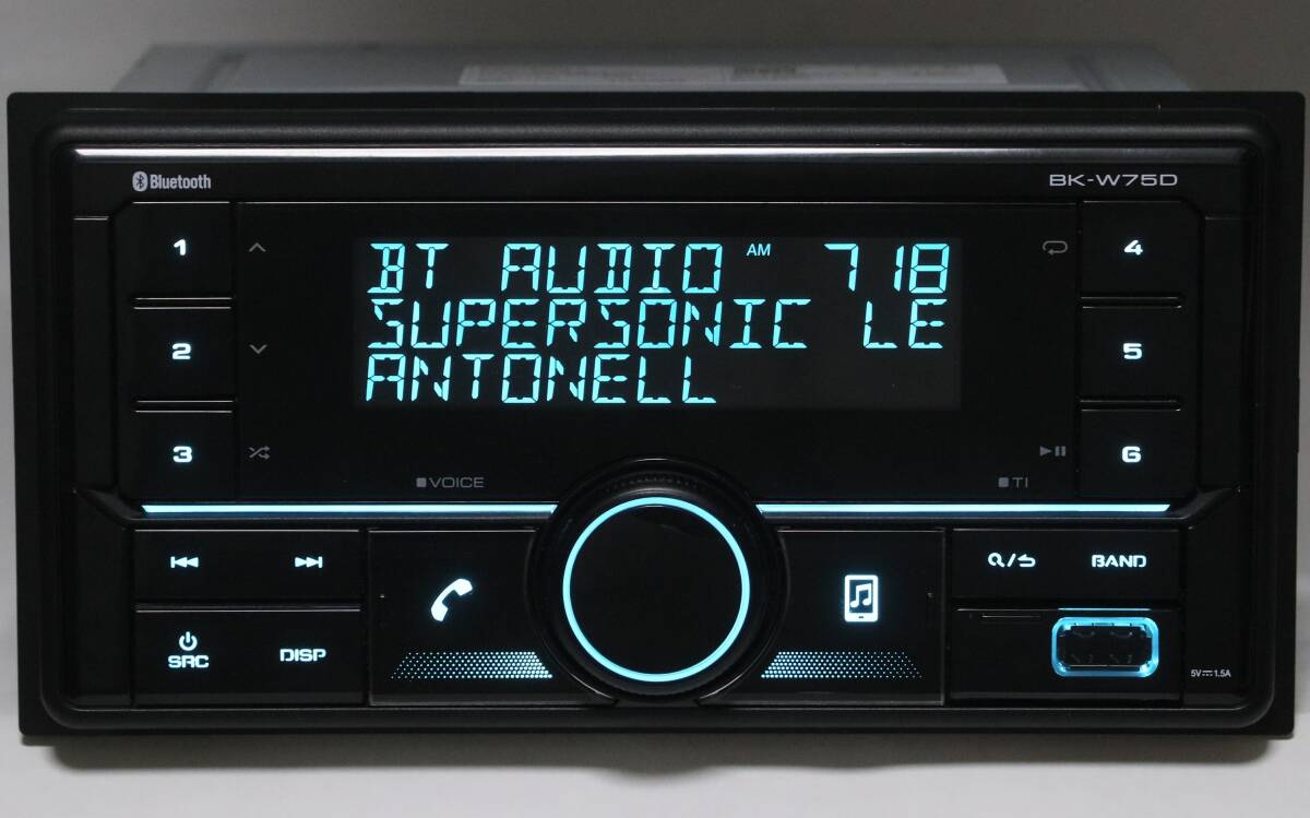 ダイハツ純正 ワイド Bluetooth/USBチューナー BK-W75D スバル純正OP KENWOOD ワイドサイズ Bluetooth/USBチューナー BK-W75D