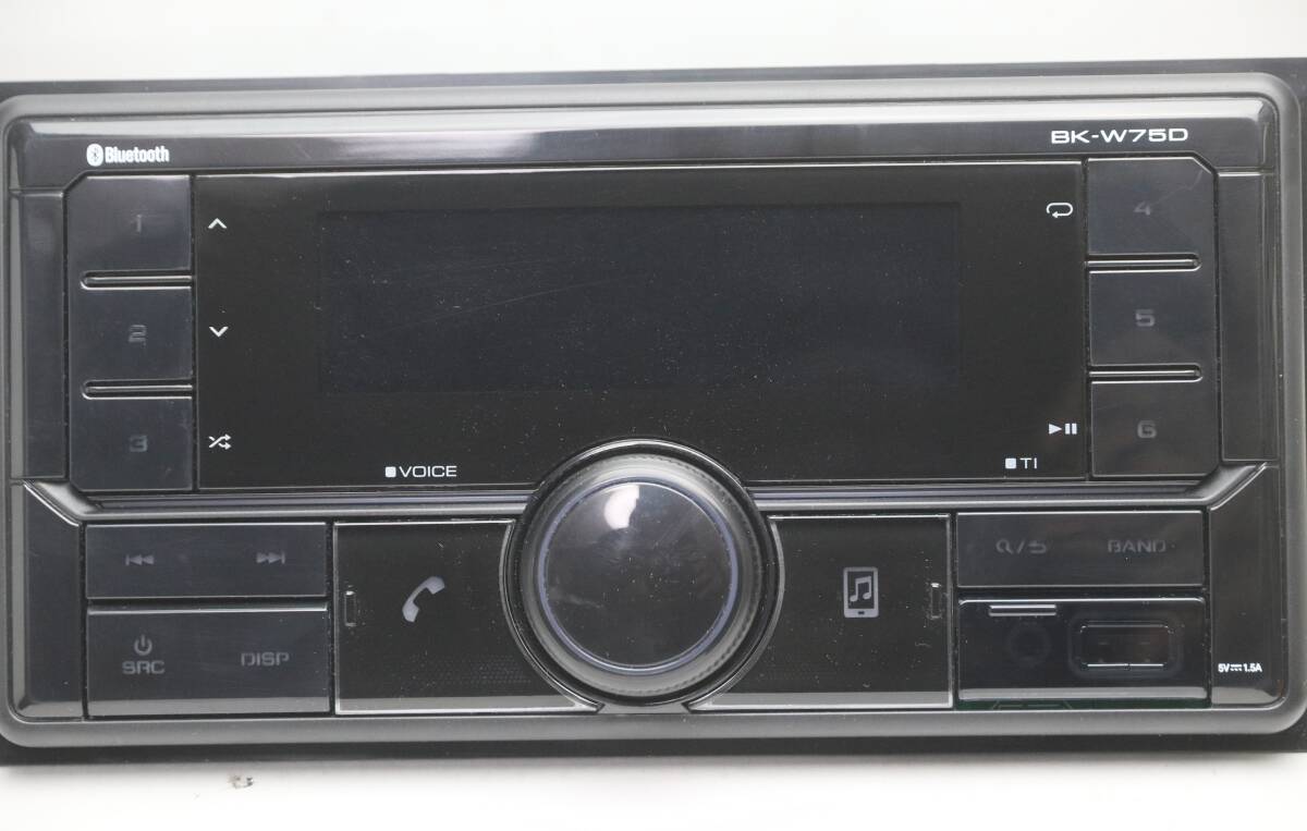 スバル純正OP KENWOOD ワイドサイズ Bluetooth/USBチューナー BK-W75D