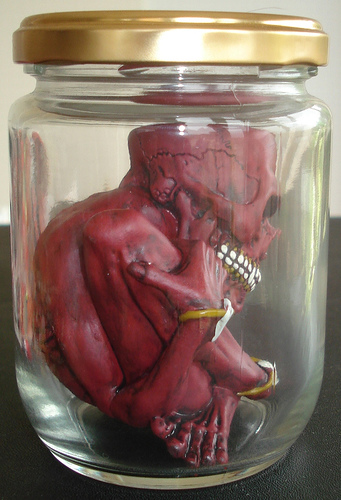 Pushead Jar Of Pus Fewture Exclusive パスヘッドフィギュア 赤(一般 