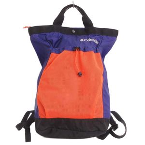 コロンビア Columbia 美品 リュックサック デイパック ロゴ 刺繍 PU8396 紫 パープル オ