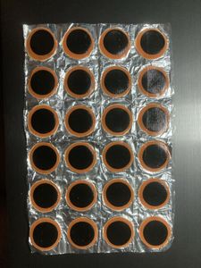 チューブタイヤ　パンク修理　タイヤパッチ　直径約25mm 丸型　24枚　ゴムパッチ パッチ