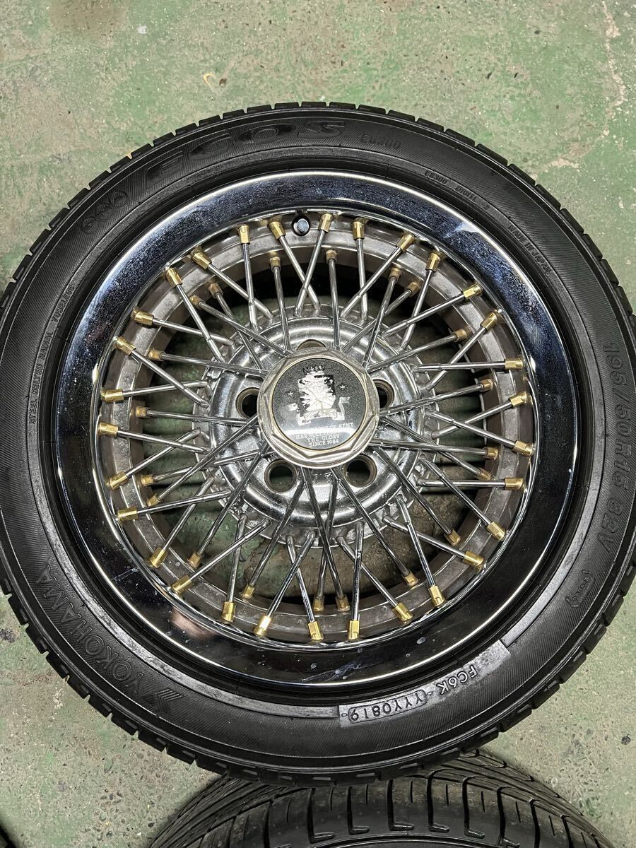 旧車 エンケイ ケントワイヤー ワイヤーホイール 当時物 PCD114.3 5H +