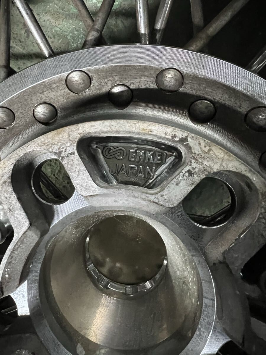 旧車 エンケイ ケントワイヤー ワイヤーホイール 当時物 PCD114.3 5H +
