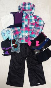 *130*スキーウェア*セット*グローブ*ゴーグル*靴下*レギンス*フリース