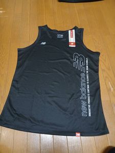 ニューバランスドライ素材タンクトップLLサイズ黒