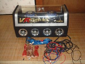 アンプ内蔵ウーハーBOX FUSION FSN-VR25 音圧90db 中古品(ウーハー