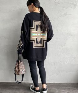 「PENDLETON」 スウェットカットソー X-LARGE ブラック レディース
