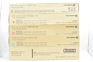 未使用 フジゼロックス 純正 トナー CT202673/74/75/76 4色5本（シアン・マゼンタ・イエ