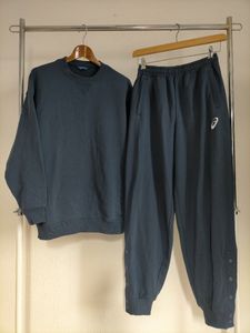 極美品 asics アシックス バスケットボール スウェット上下 セットアップ size-M XB6010